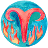 the Aries glyph